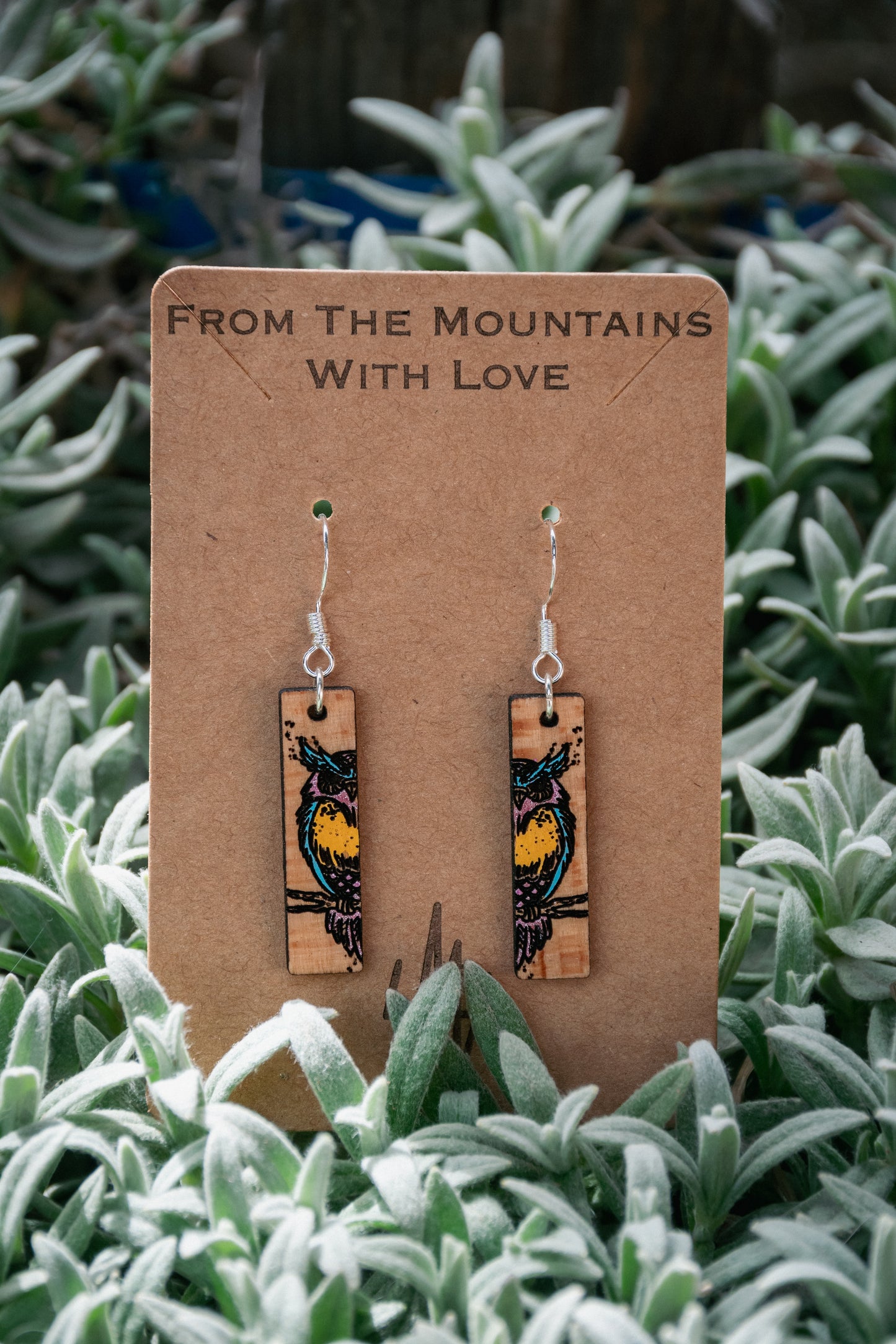 Boucles d’oreilles en bois