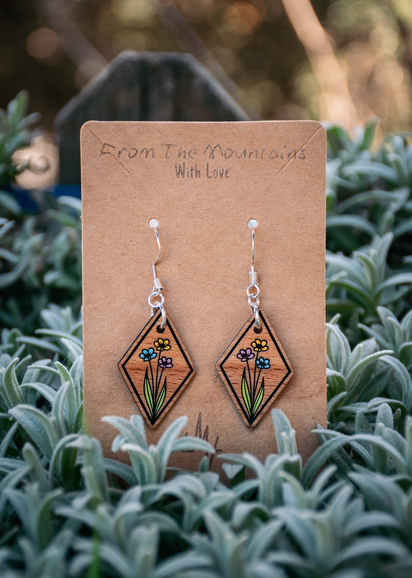 Boucles d’oreilles en bois