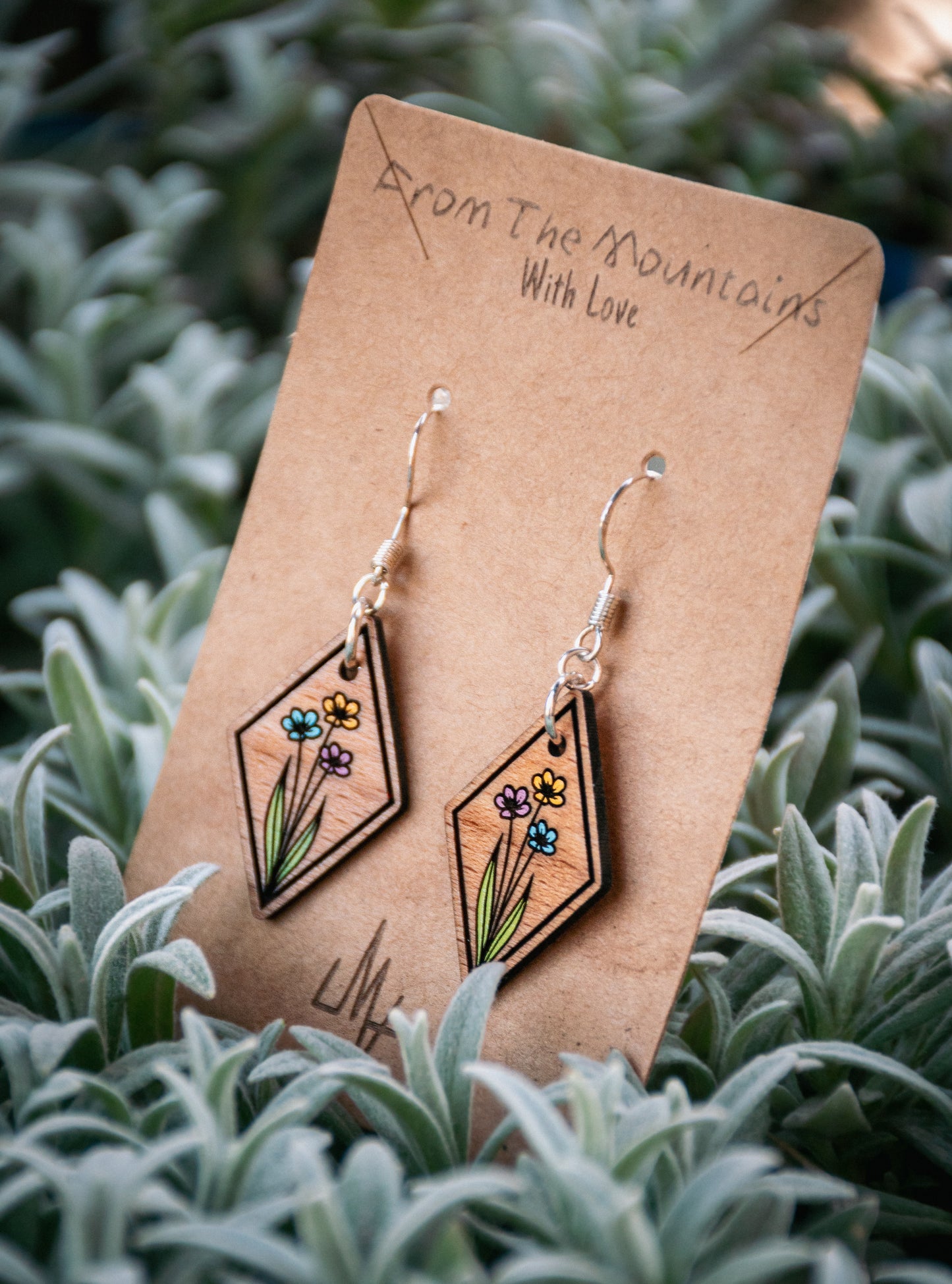 Boucles d’oreilles en bois