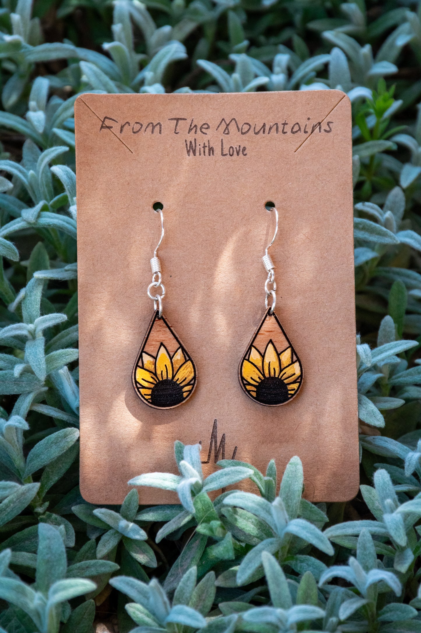 Boucles d’oreilles en bois