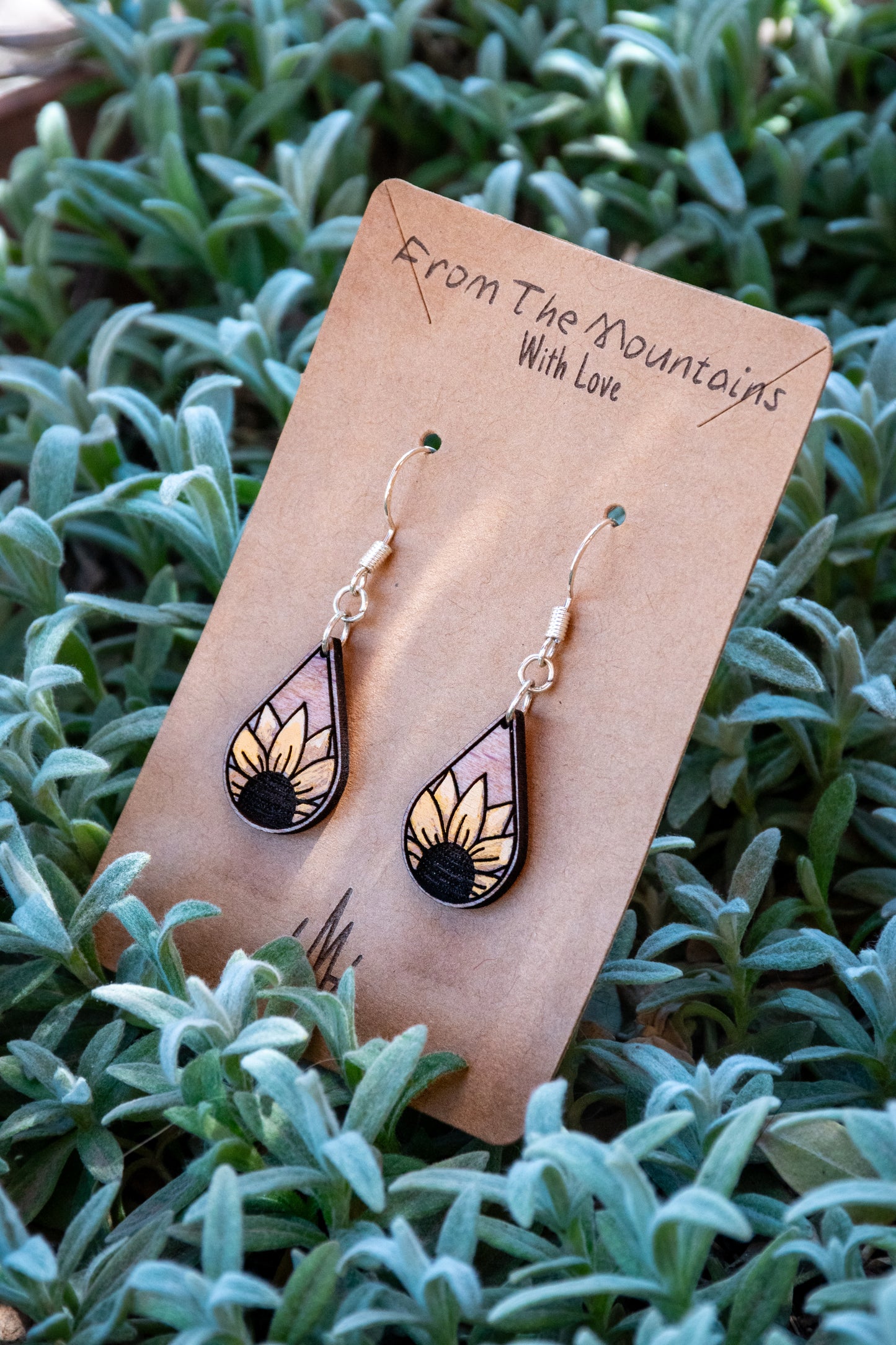 Boucles d’oreilles en bois