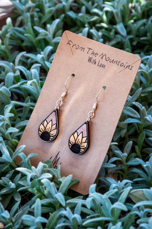 Boucles d’oreilles en bois