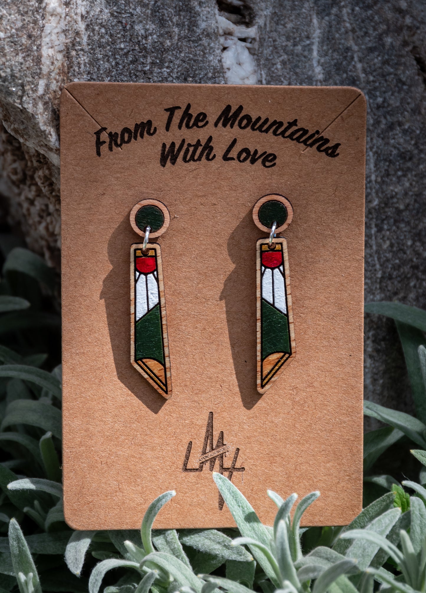 Boucles d’oreilles en bois