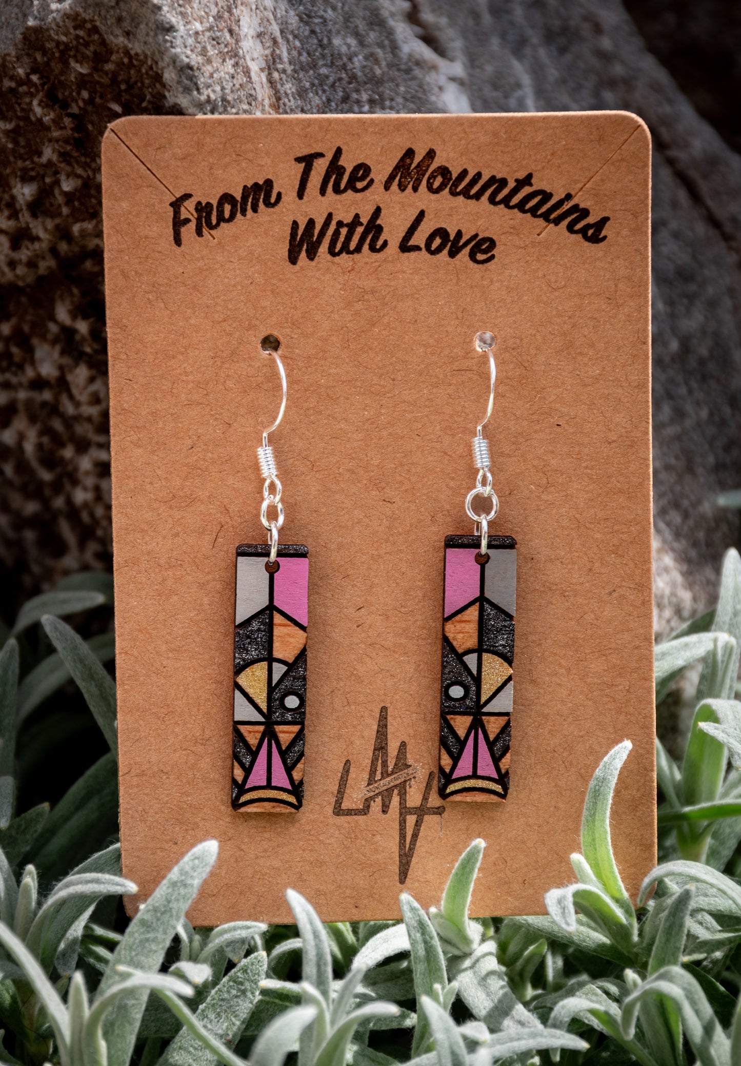 Boucles d’oreilles en bois