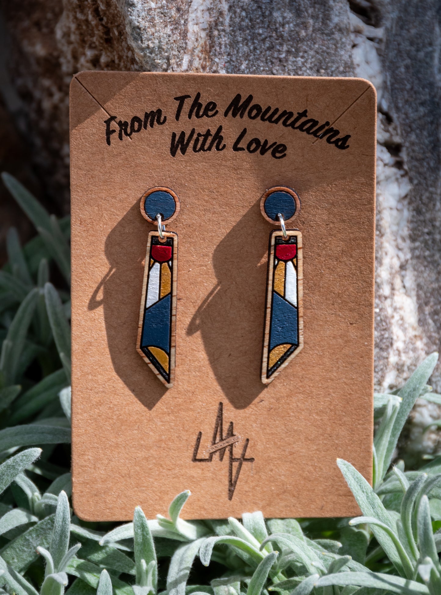 Boucles d’oreilles en bois