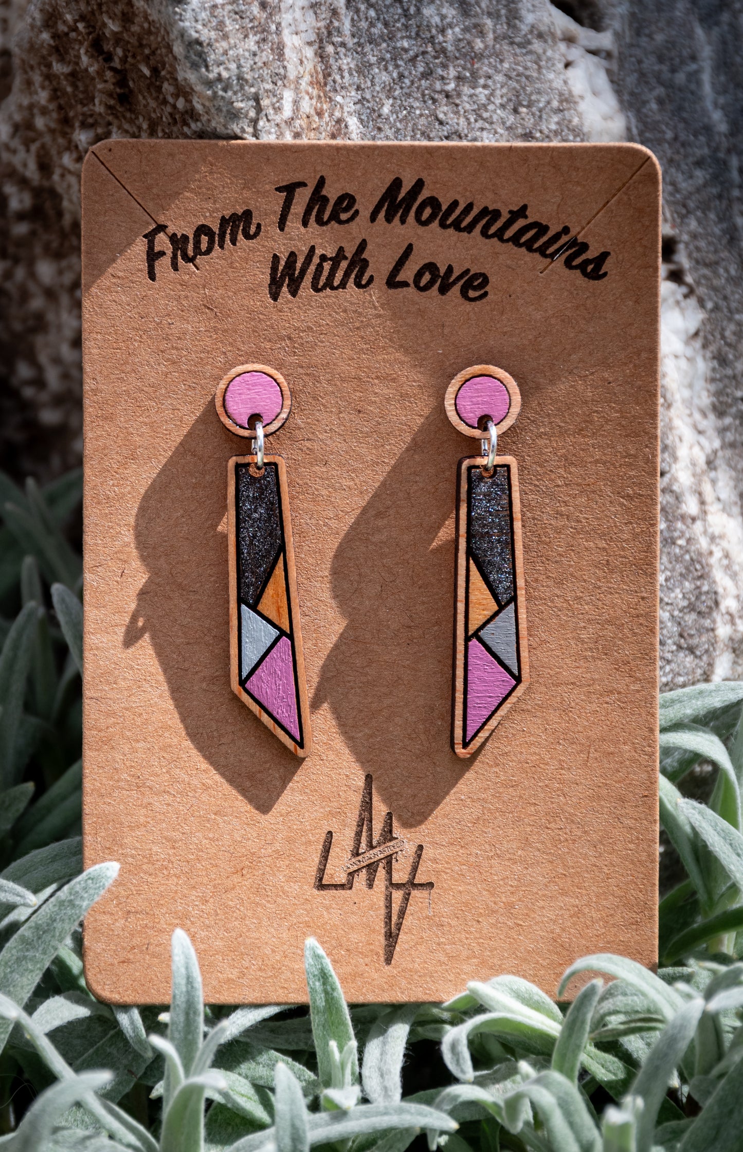 Boucles d’oreilles en bois