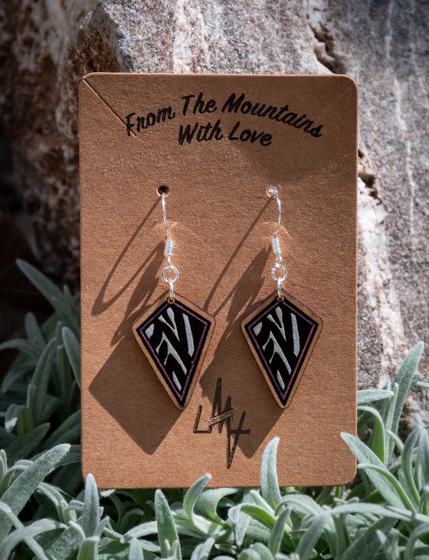 Boucles d’oreilles en bois