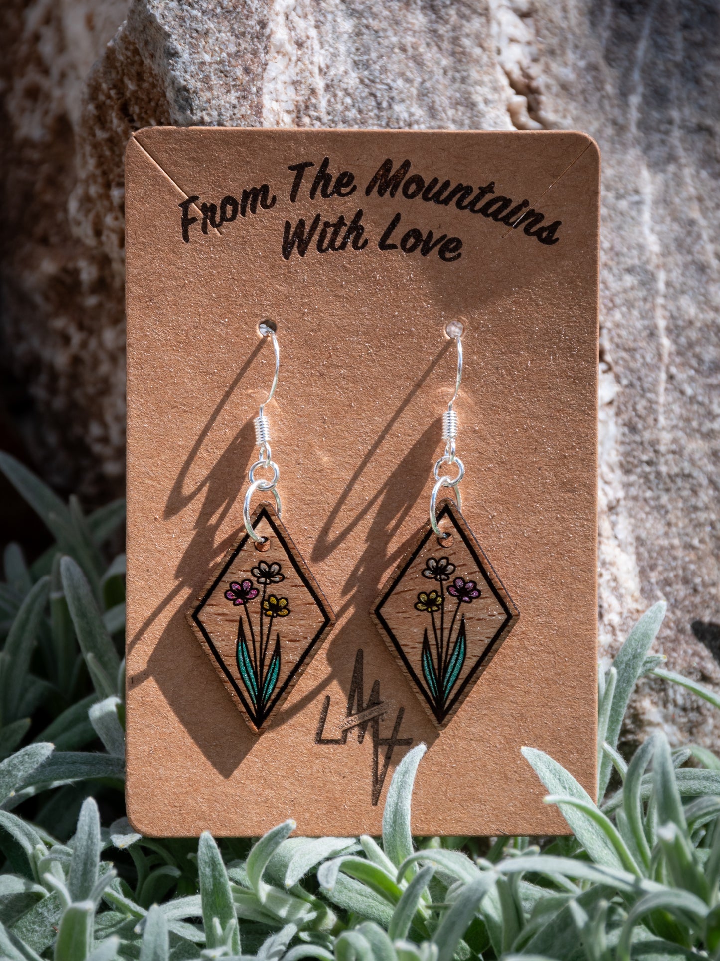 Boucles d’oreilles en bois