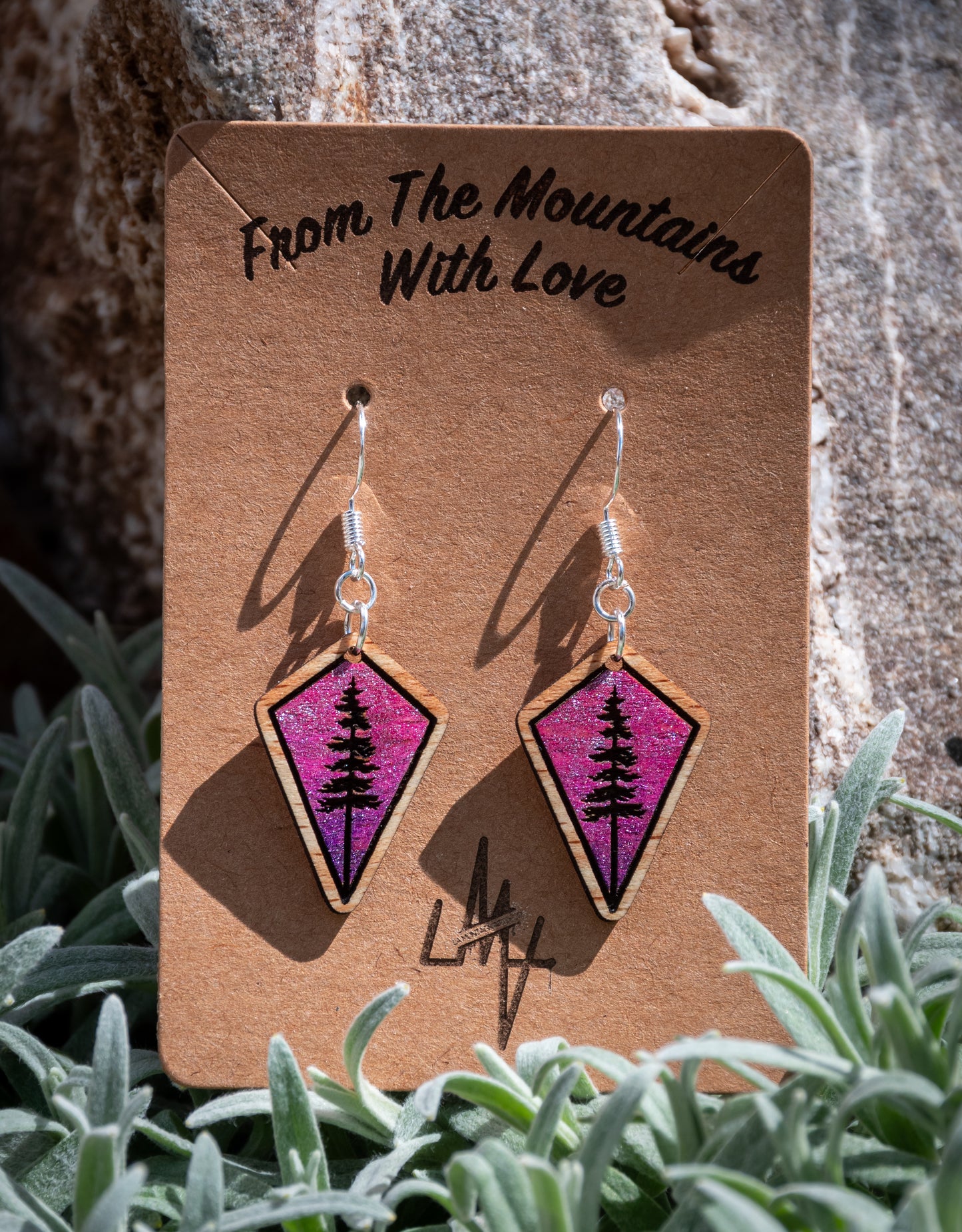 Boucles d’oreilles en bois