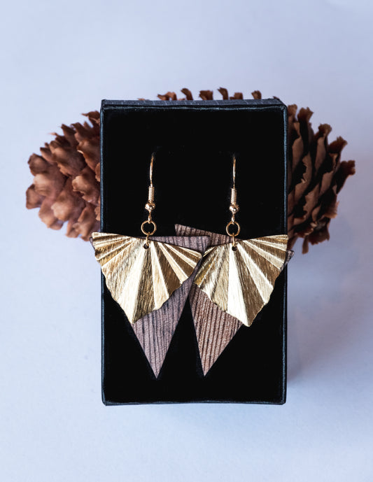 Boucles d’oreilles en bois