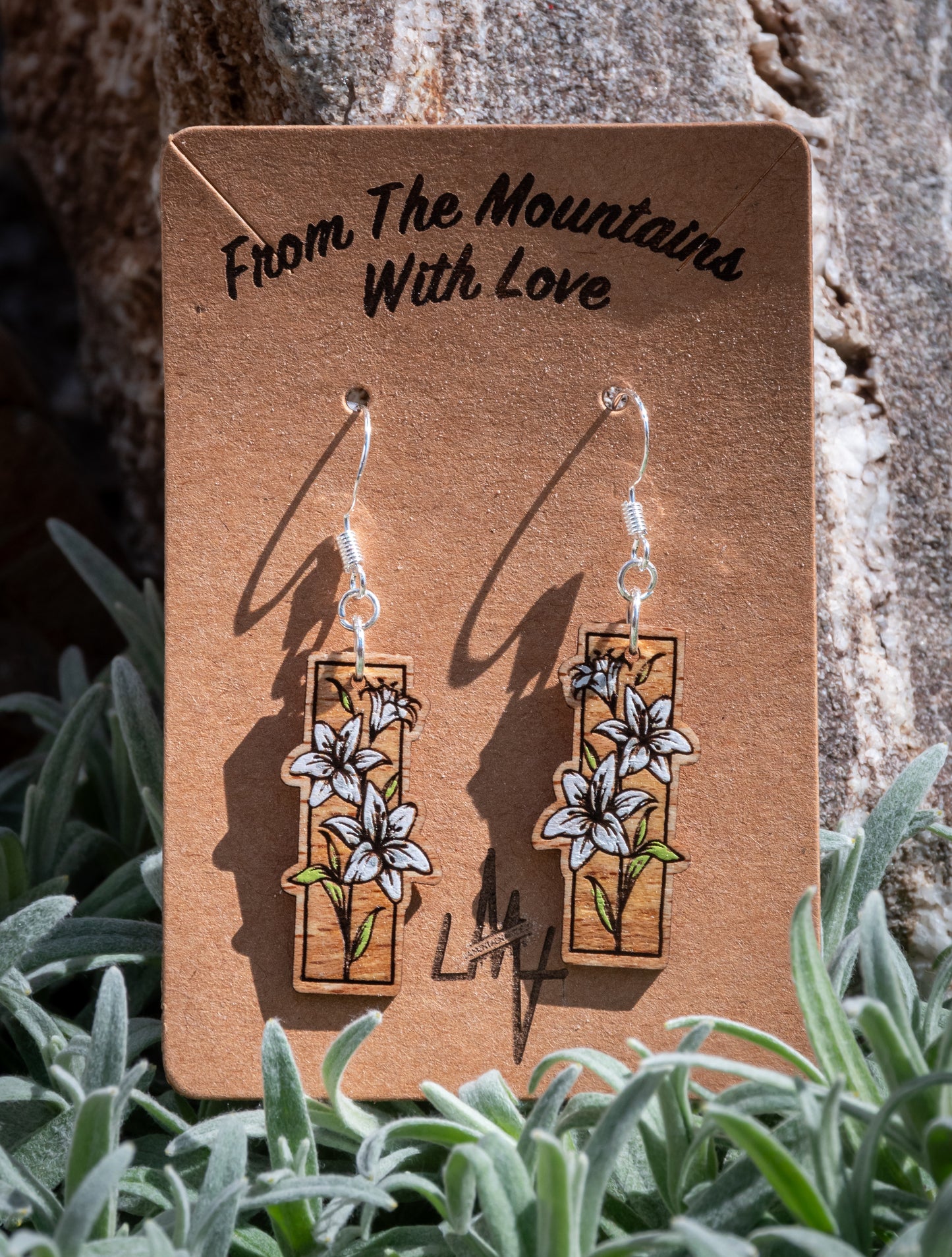 Boucles d’oreilles en bois