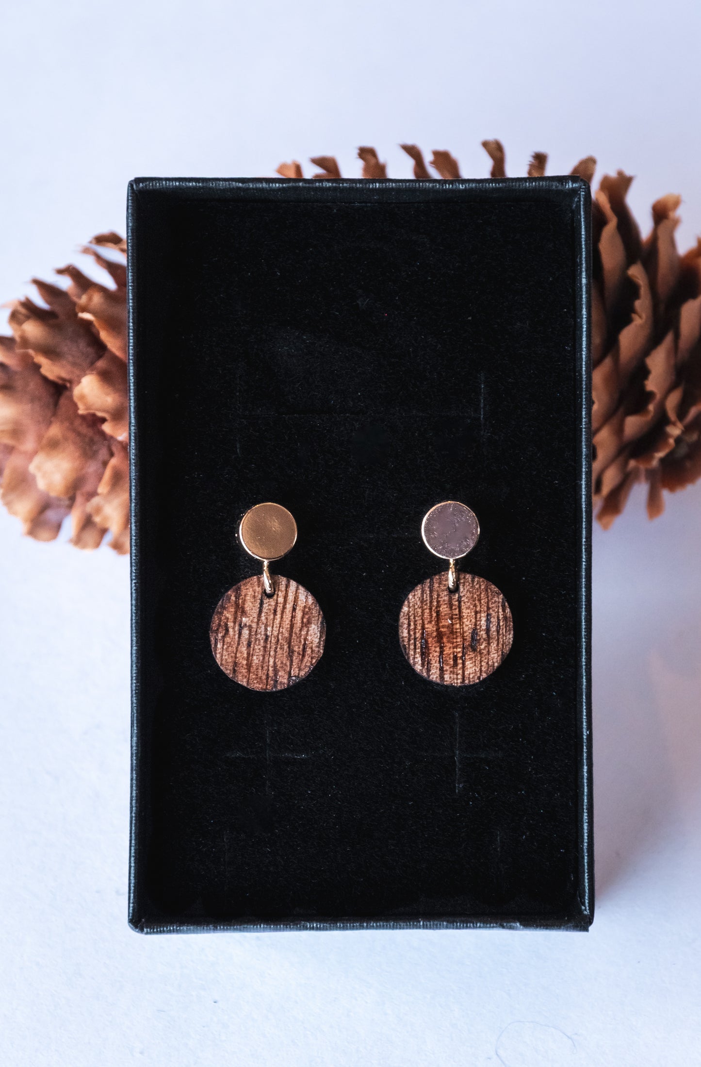 Boucles d’oreilles en bois