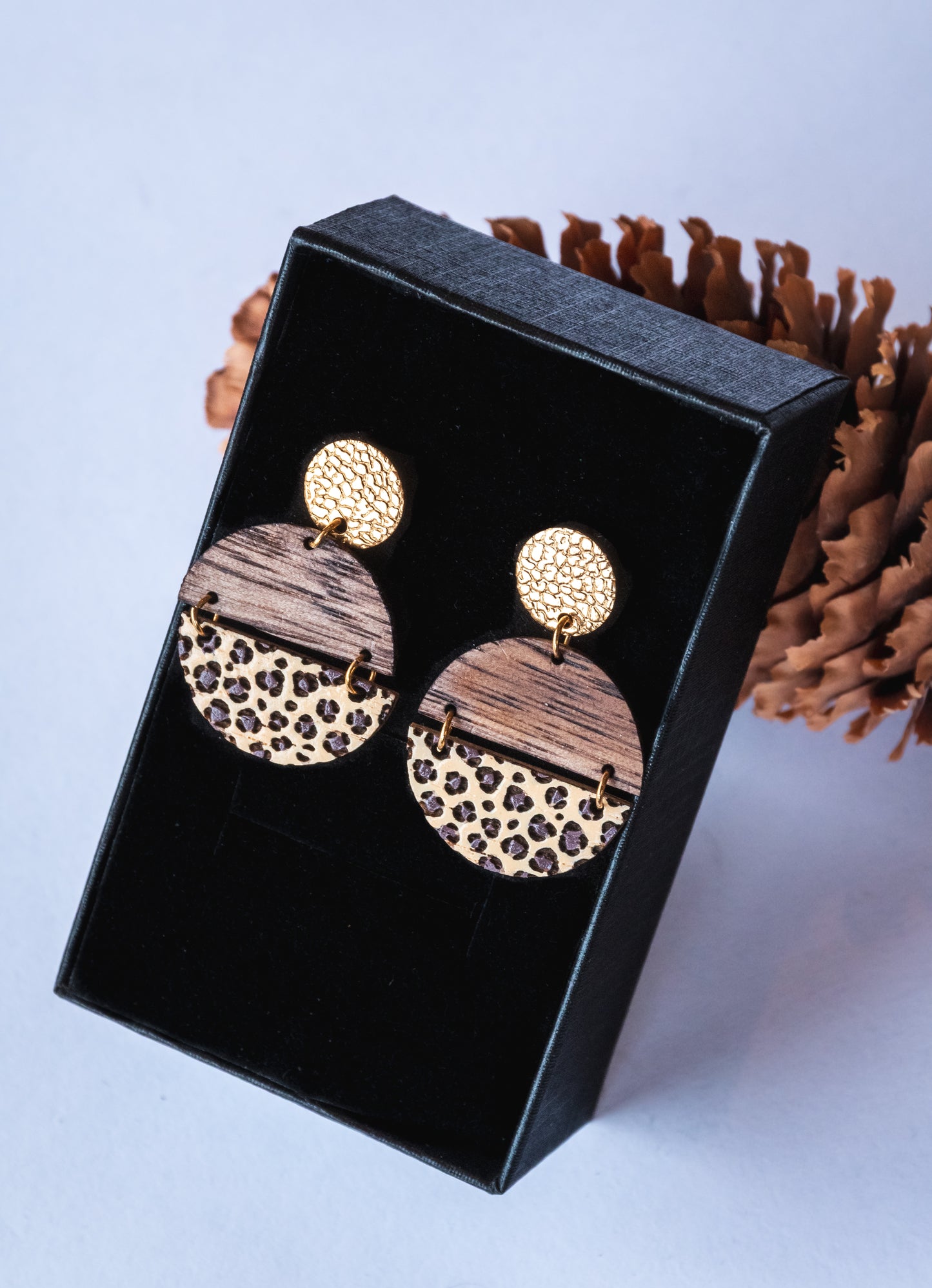 Boucles d’oreilles en bois