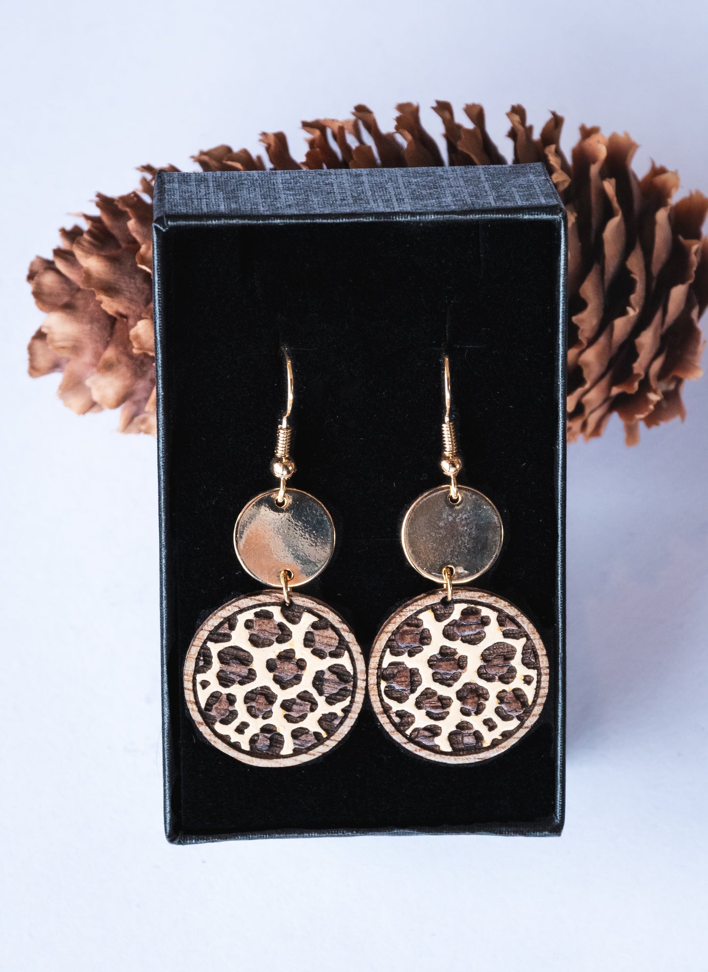 Boucles d’oreilles en bois