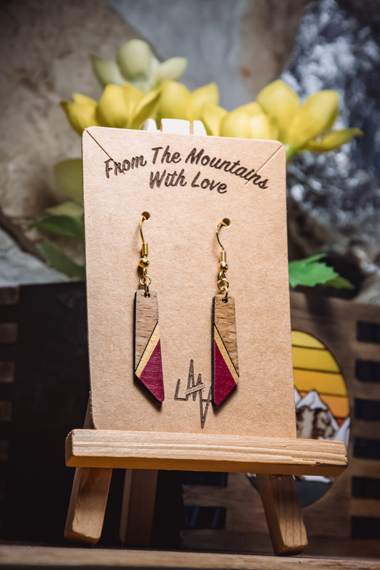 Boucles d’oreilles en bois