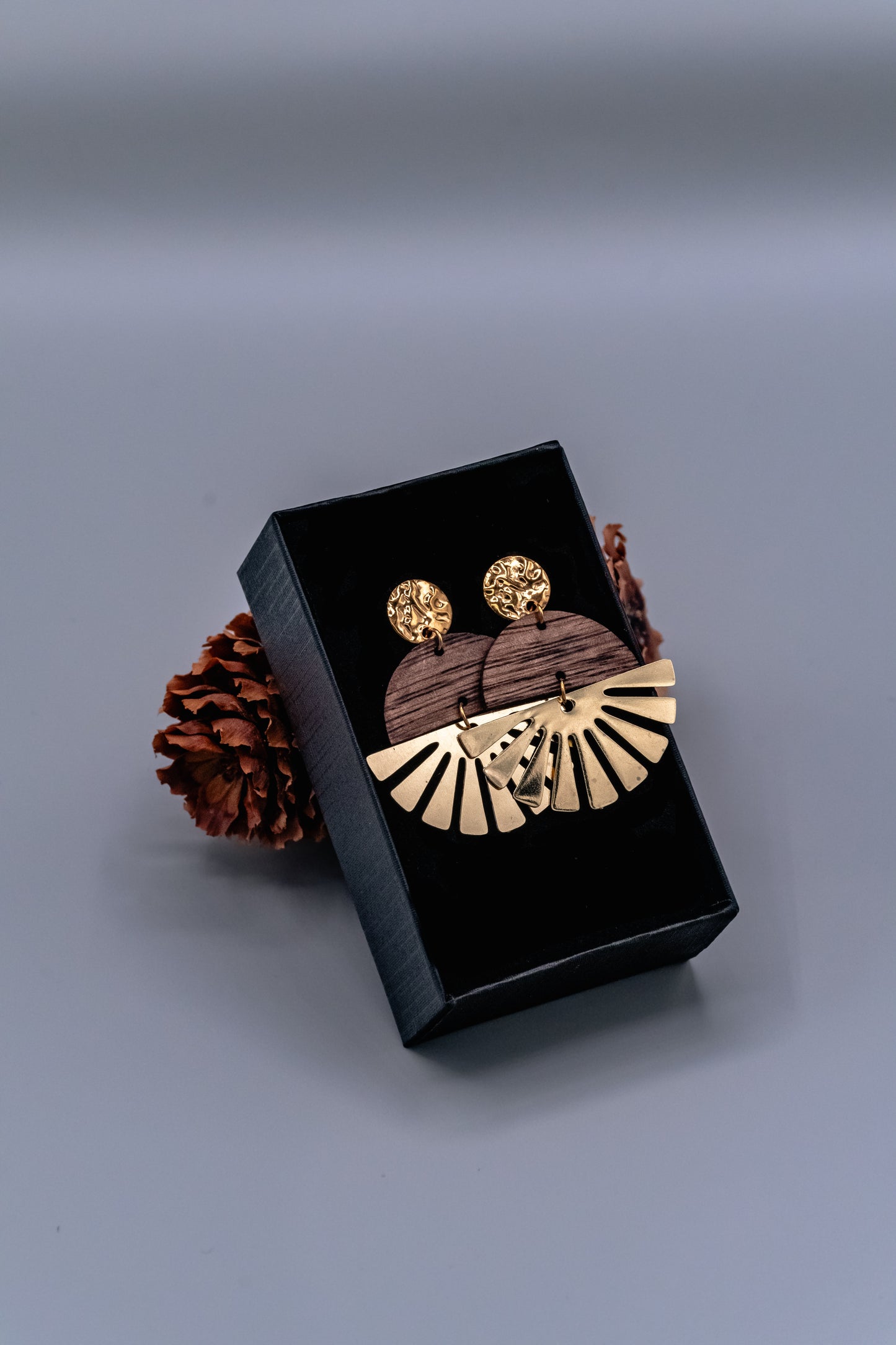 Boucles d’oreilles en bois