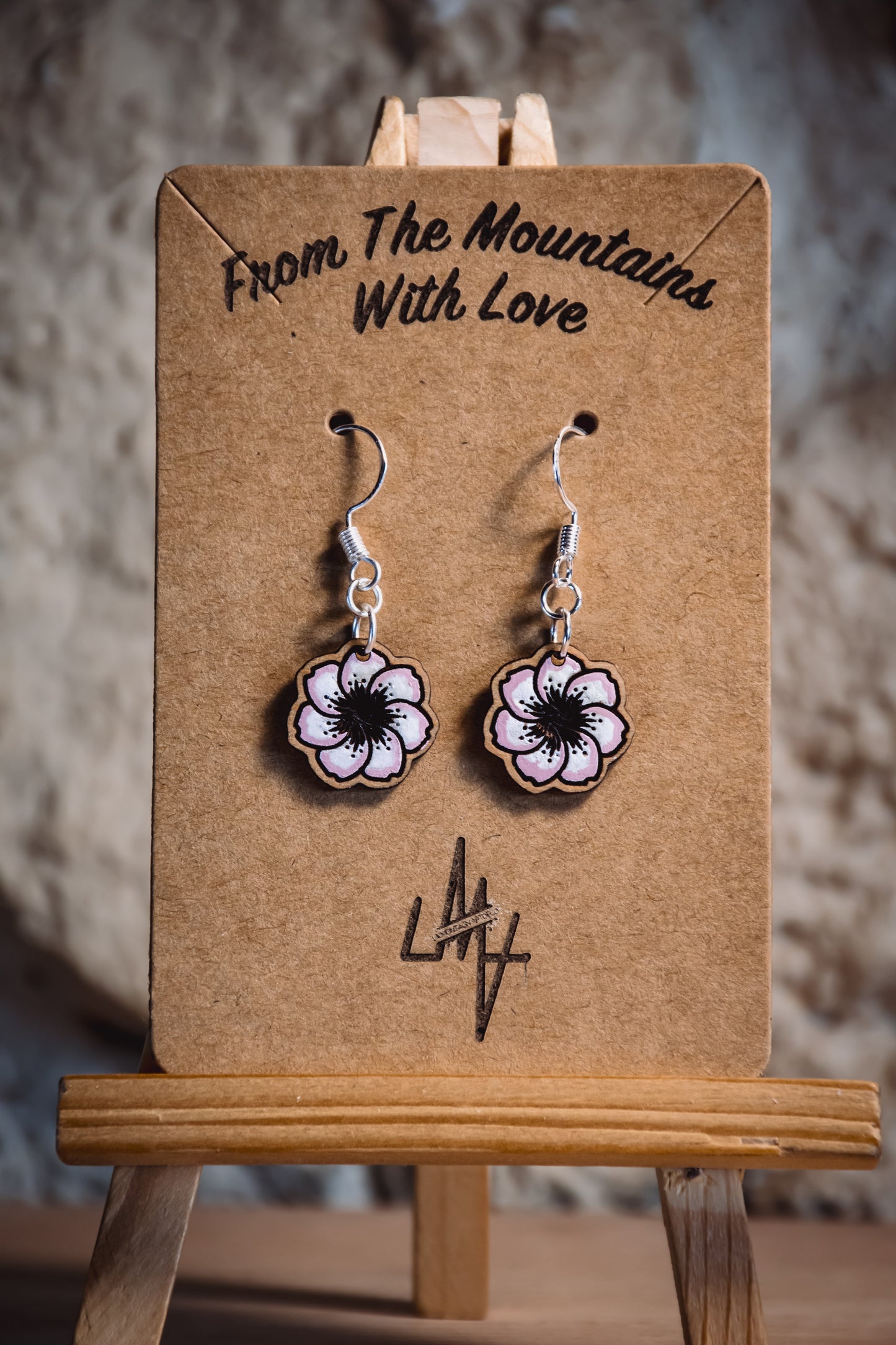 Boucles d’oreilles en bois