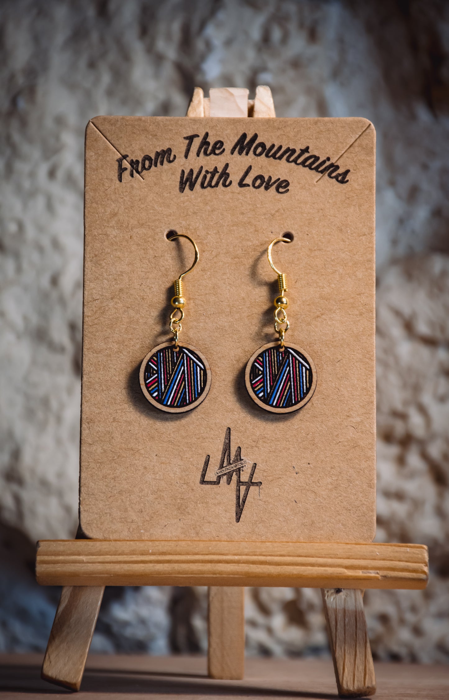 Boucles d’oreilles en bois