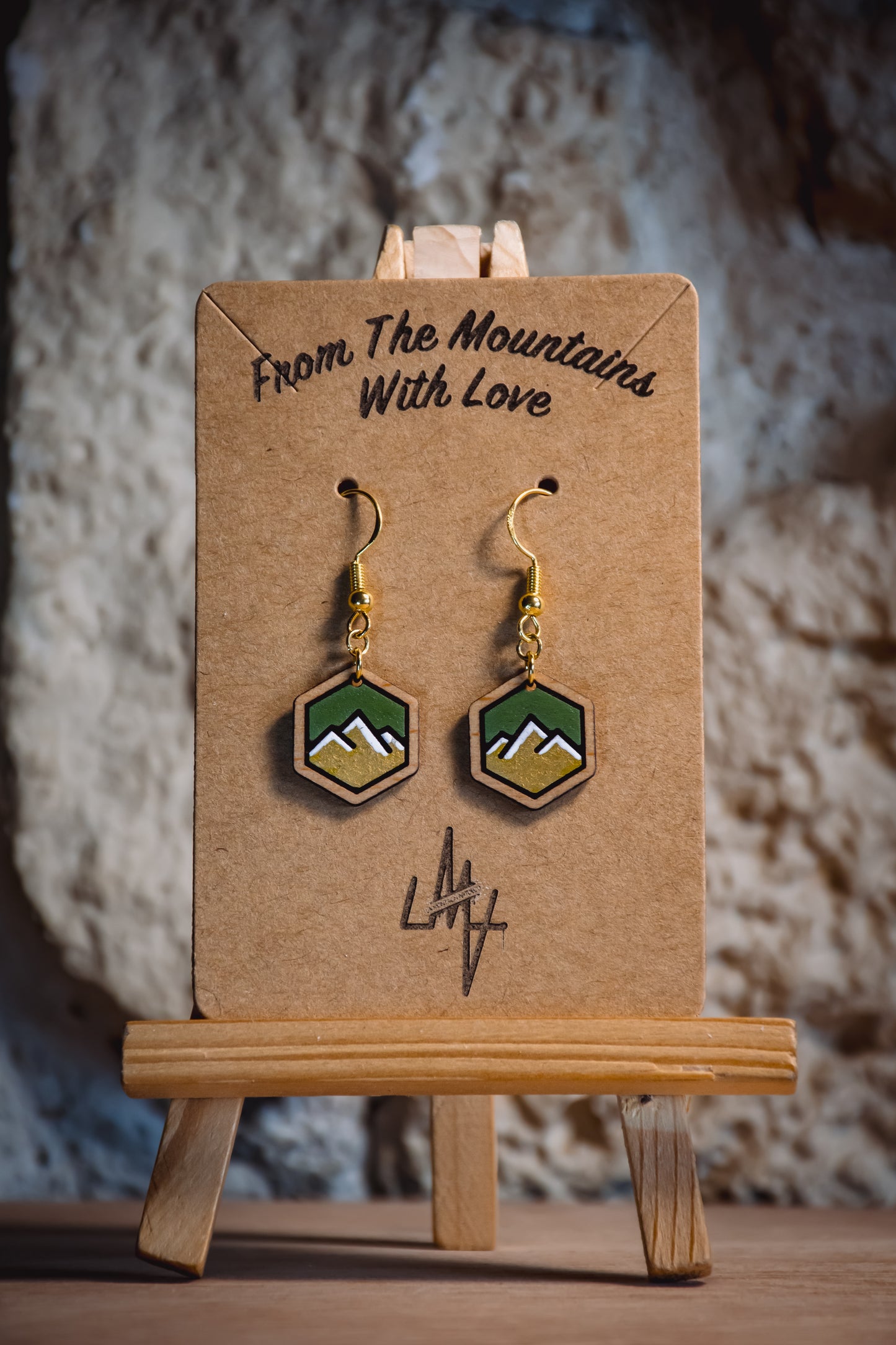 Boucles d’oreilles en bois