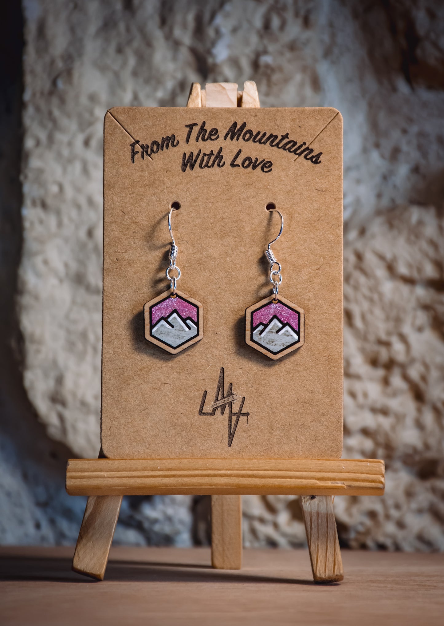 Boucles d’oreilles en bois