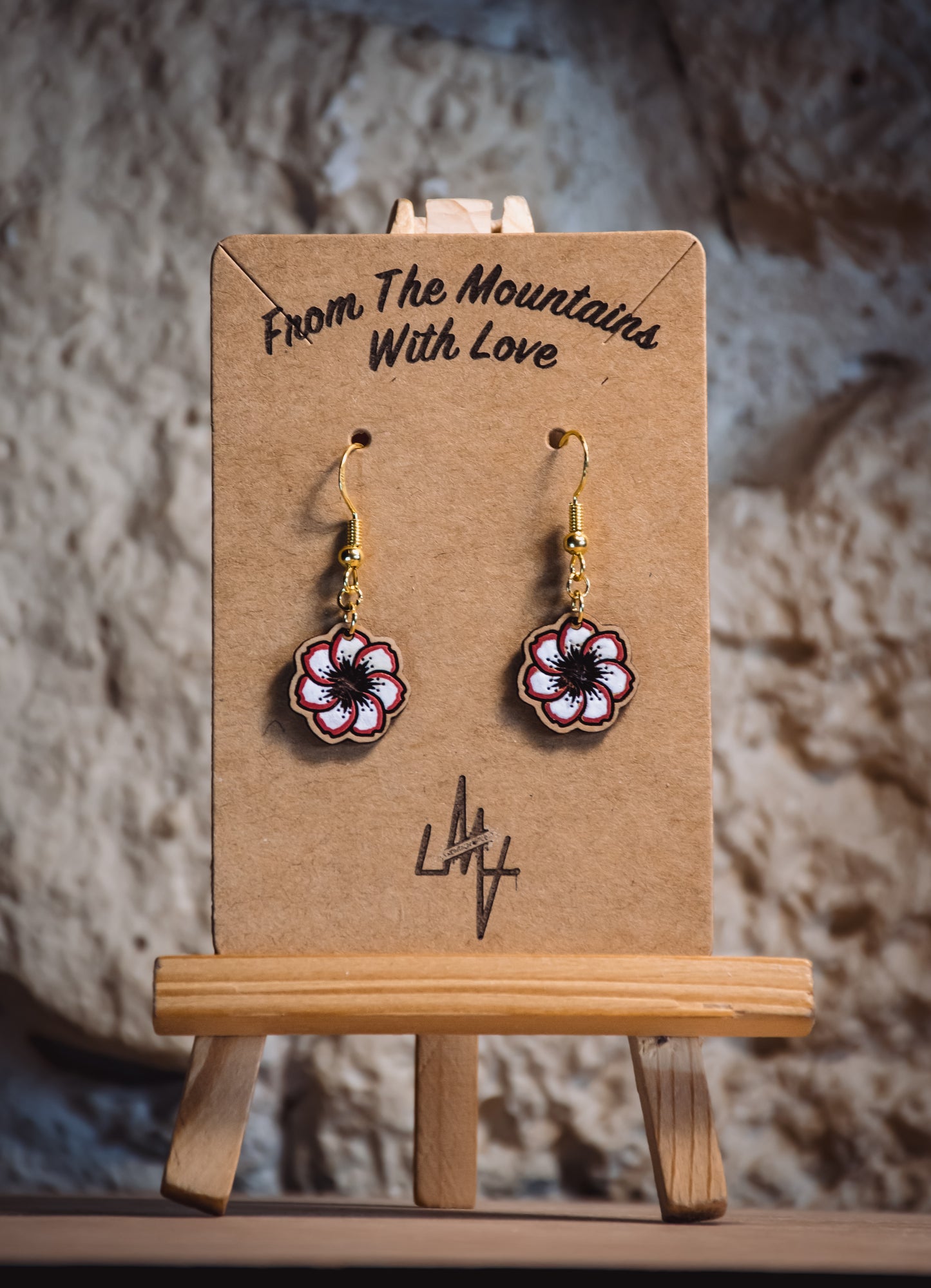 Boucles d’oreilles en bois