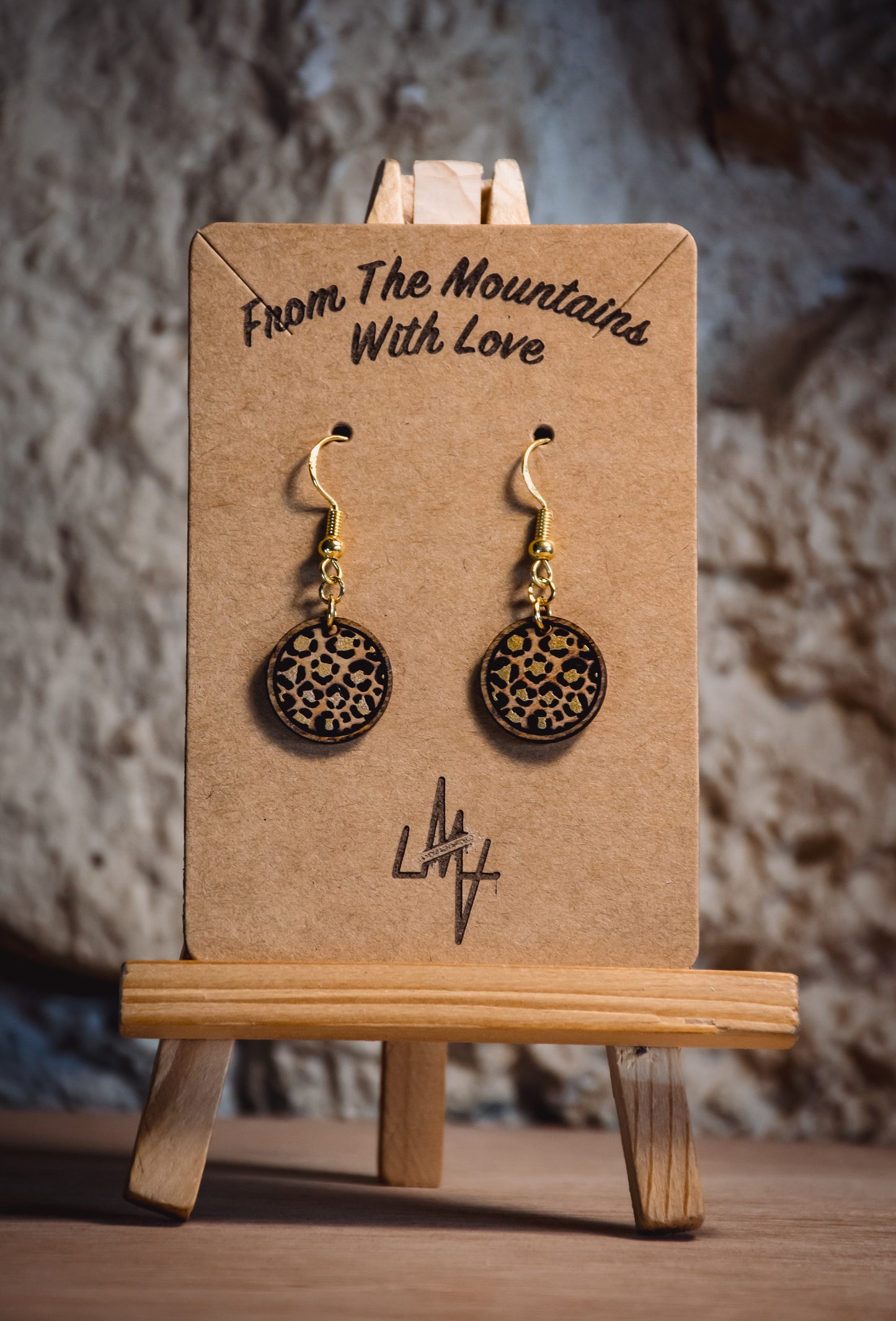 Boucles d’oreilles en bois