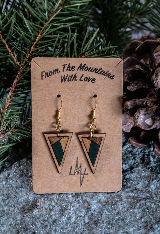 Boucles d’oreilles en bois