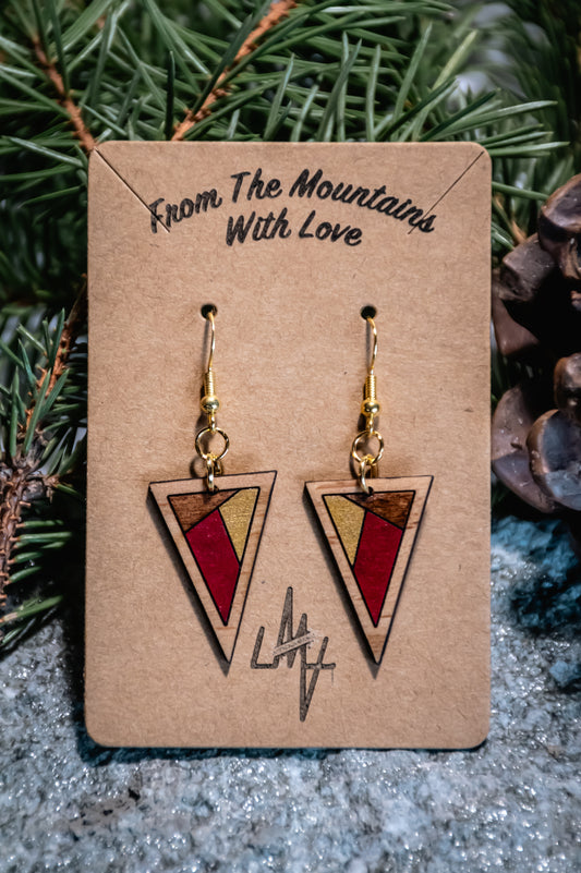 Boucles d’oreilles en bois