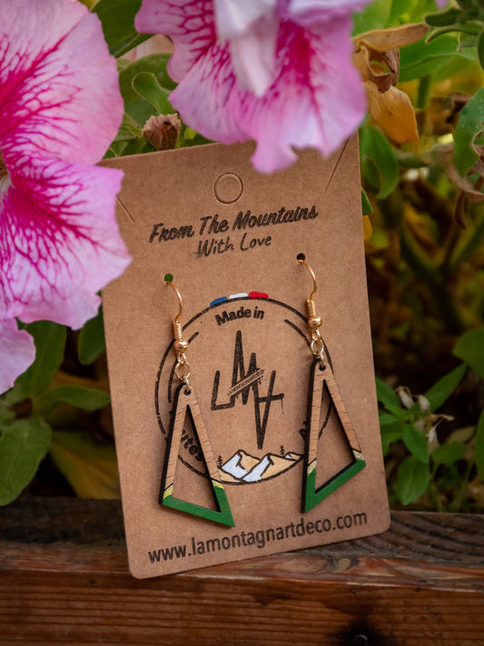 Boucles d’oreilles en bois