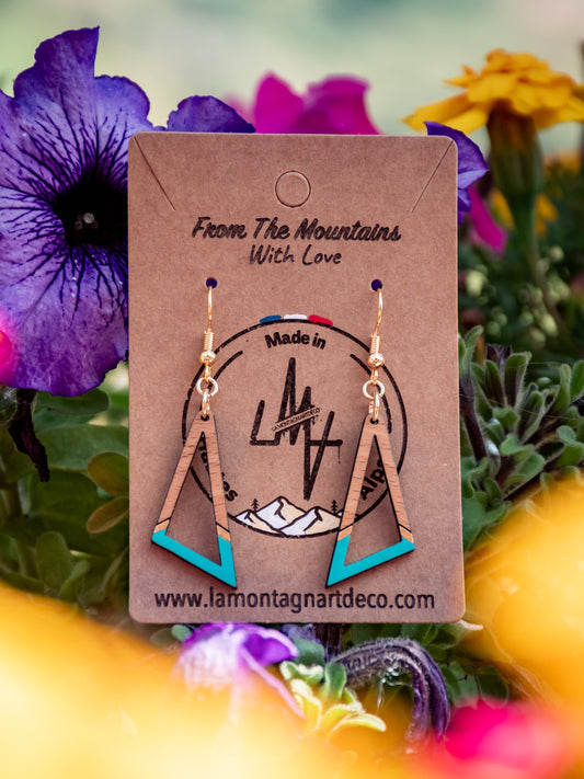 Boucles d’oreilles en bois