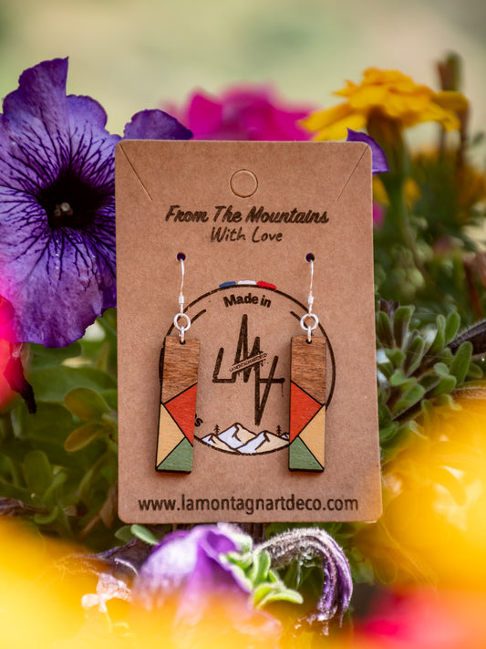 Boucles d’oreilles en bois