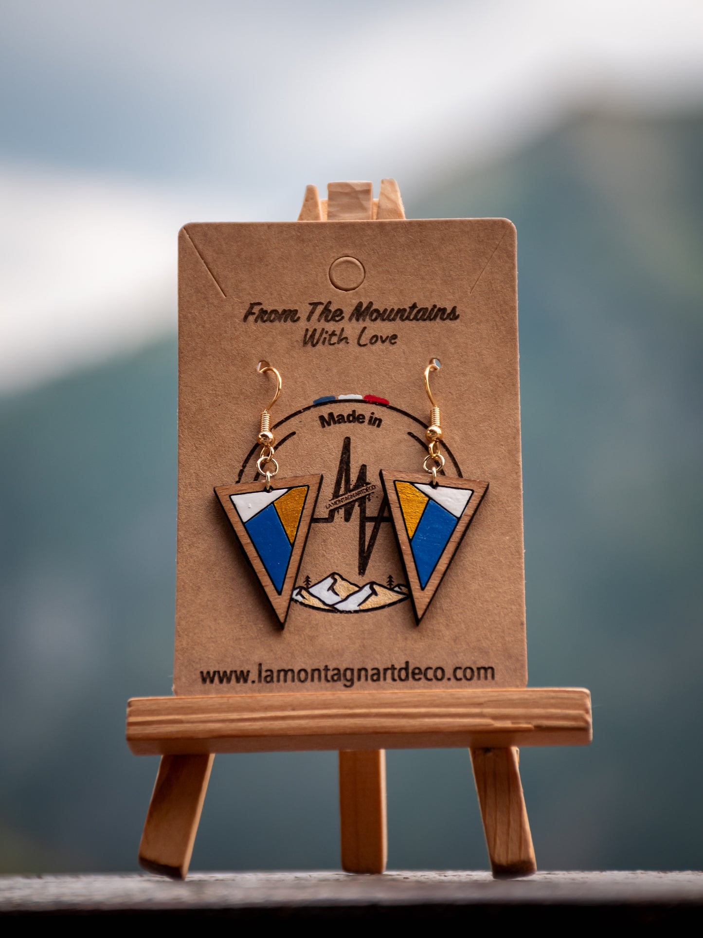 Boucles d’oreilles en bois