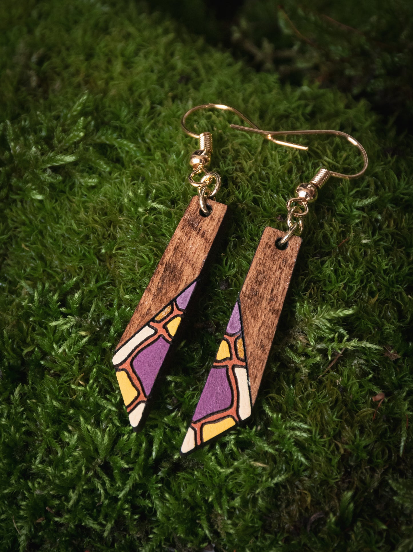 Boucles d’oreilles en bois