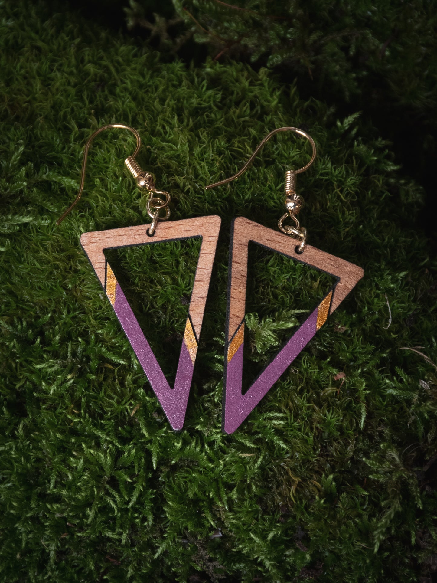 Boucles d’oreilles en bois