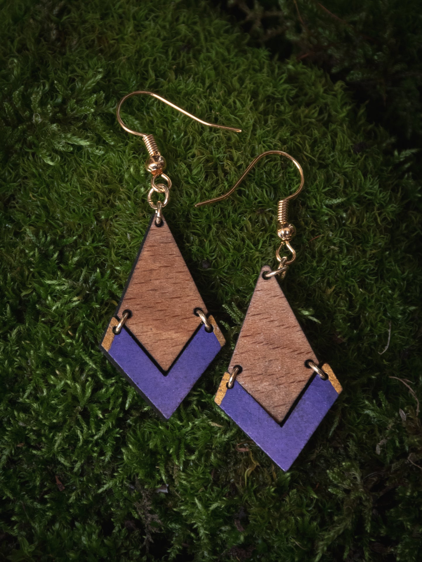 Boucles d’oreilles en bois