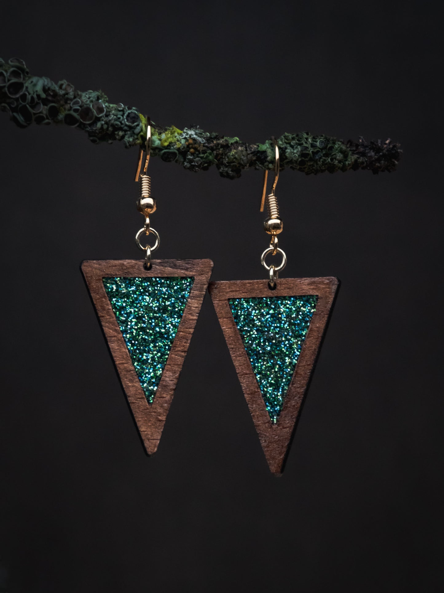 Boucles d’oreilles en bois