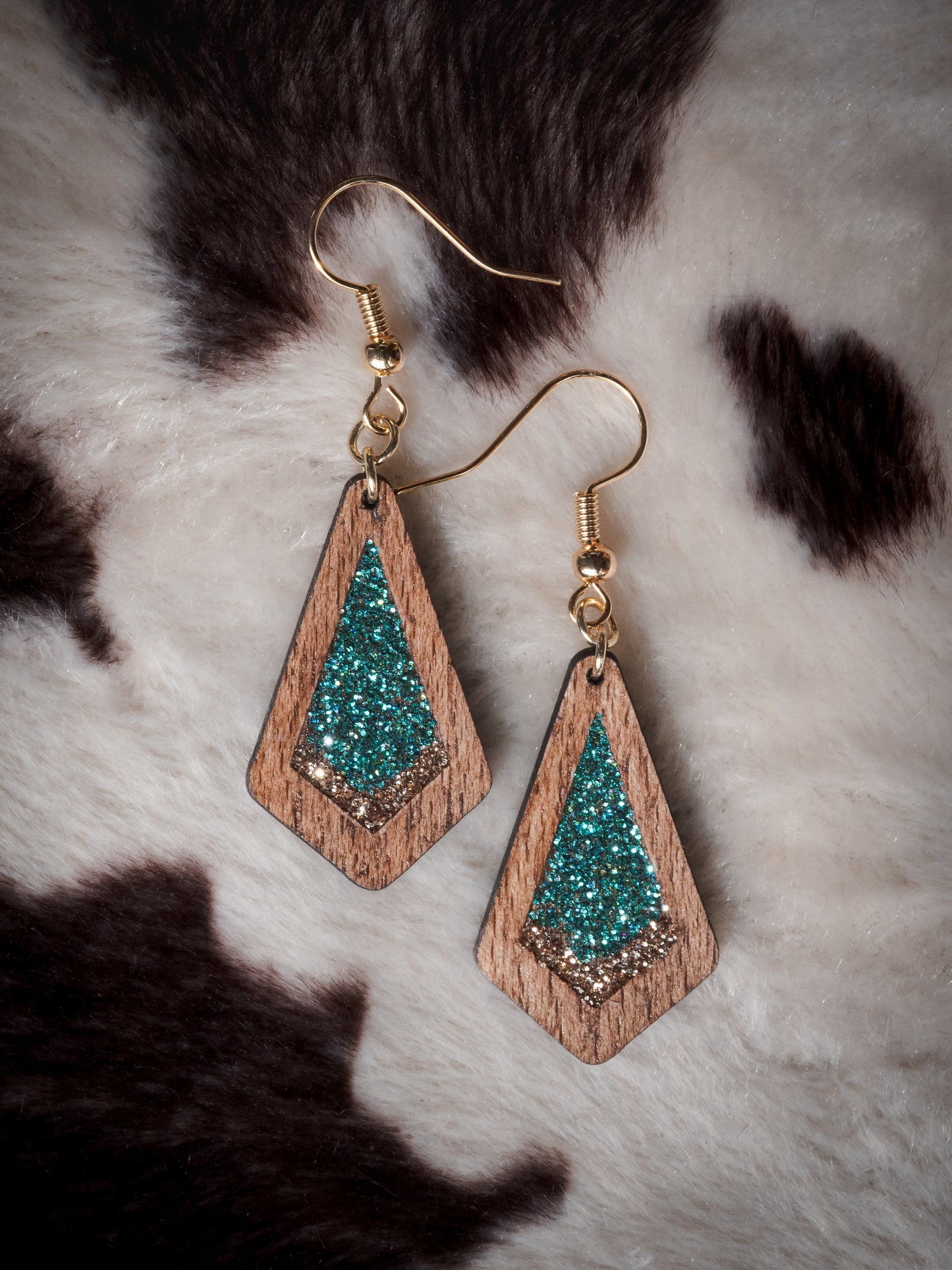 Boucles d’oreilles en bois