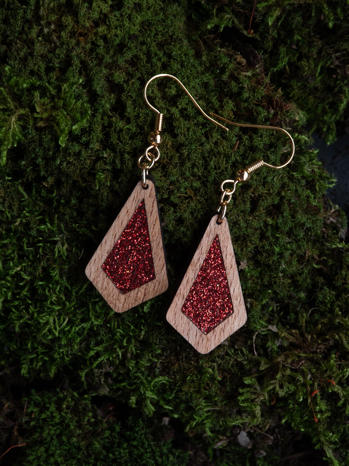 Boucles d’oreilles en bois
