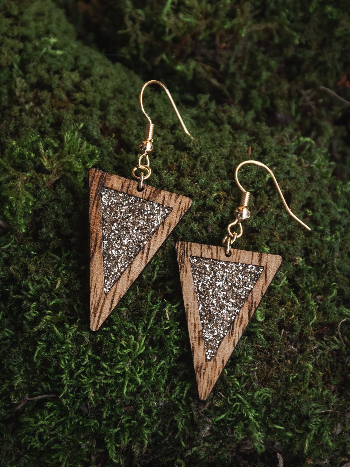 Boucles d’oreilles en bois