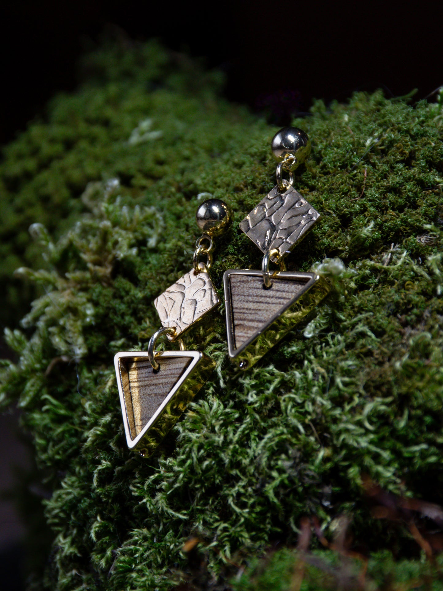 Boucles d’oreilles en bois