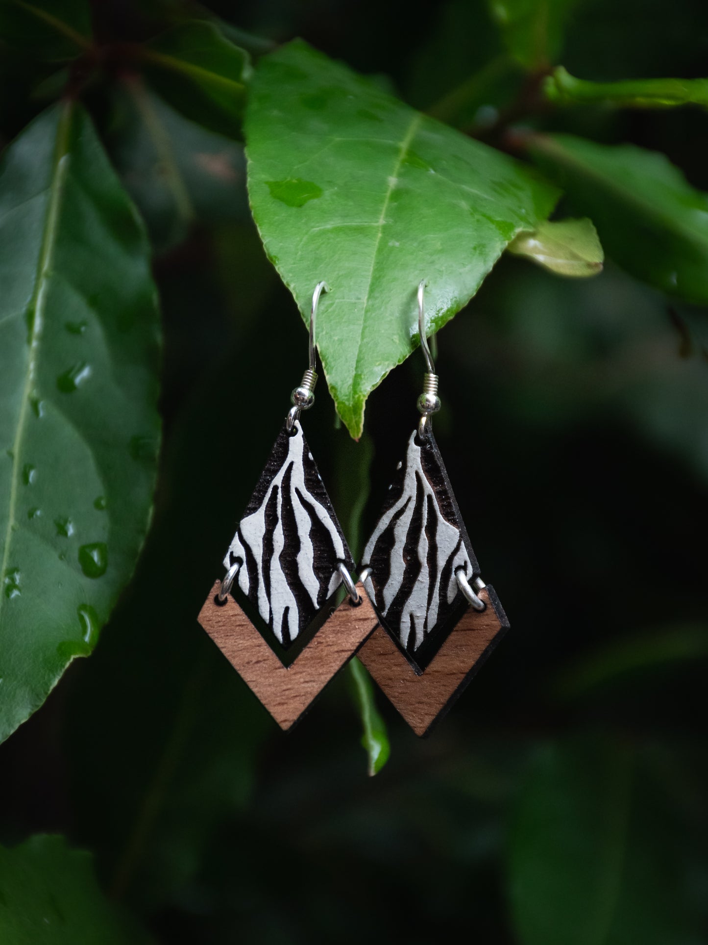 Boucles d’oreilles en bois