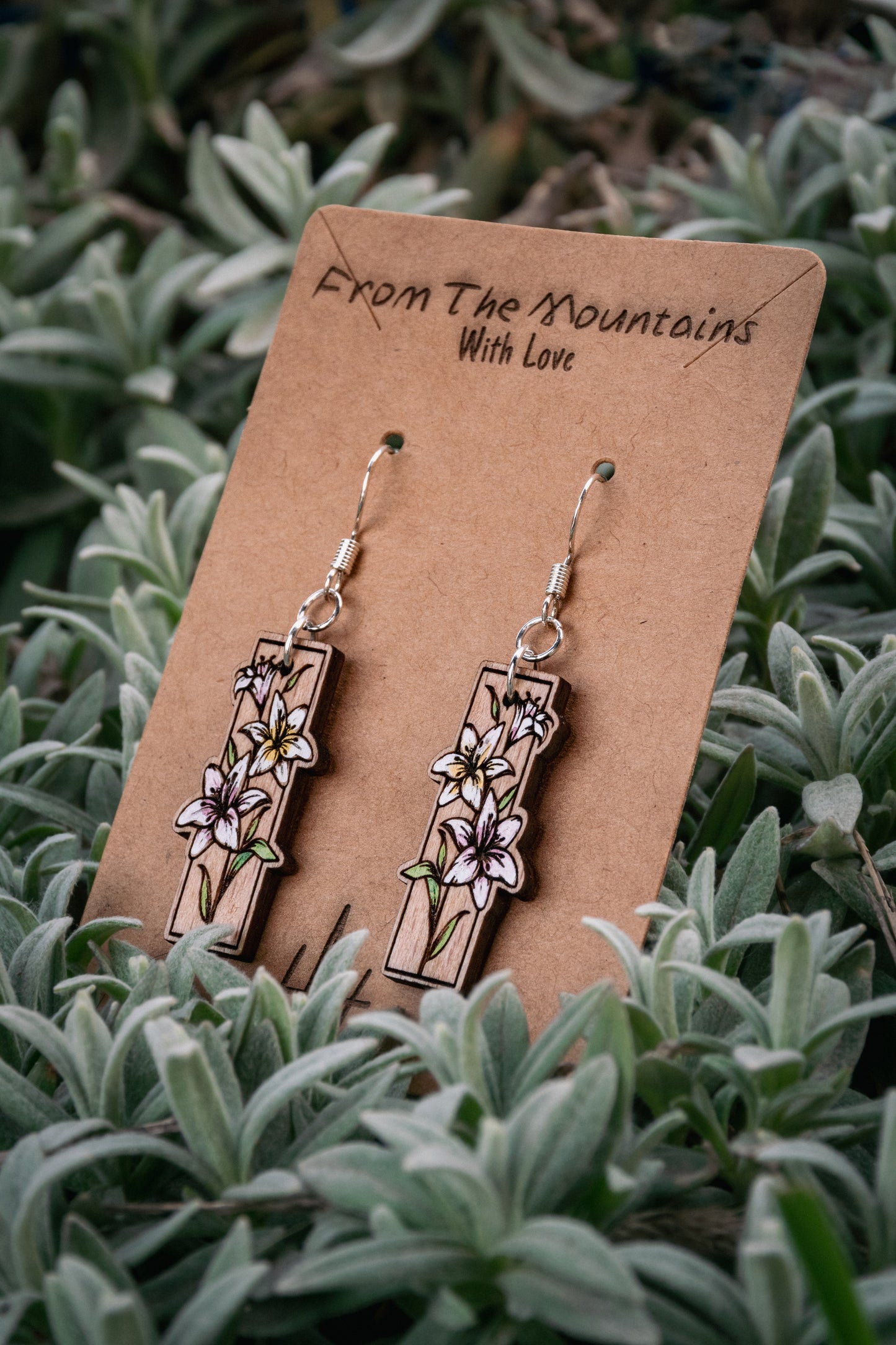 Boucles d’oreilles en bois