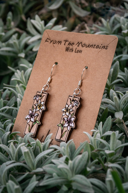 Boucles d’oreilles en bois