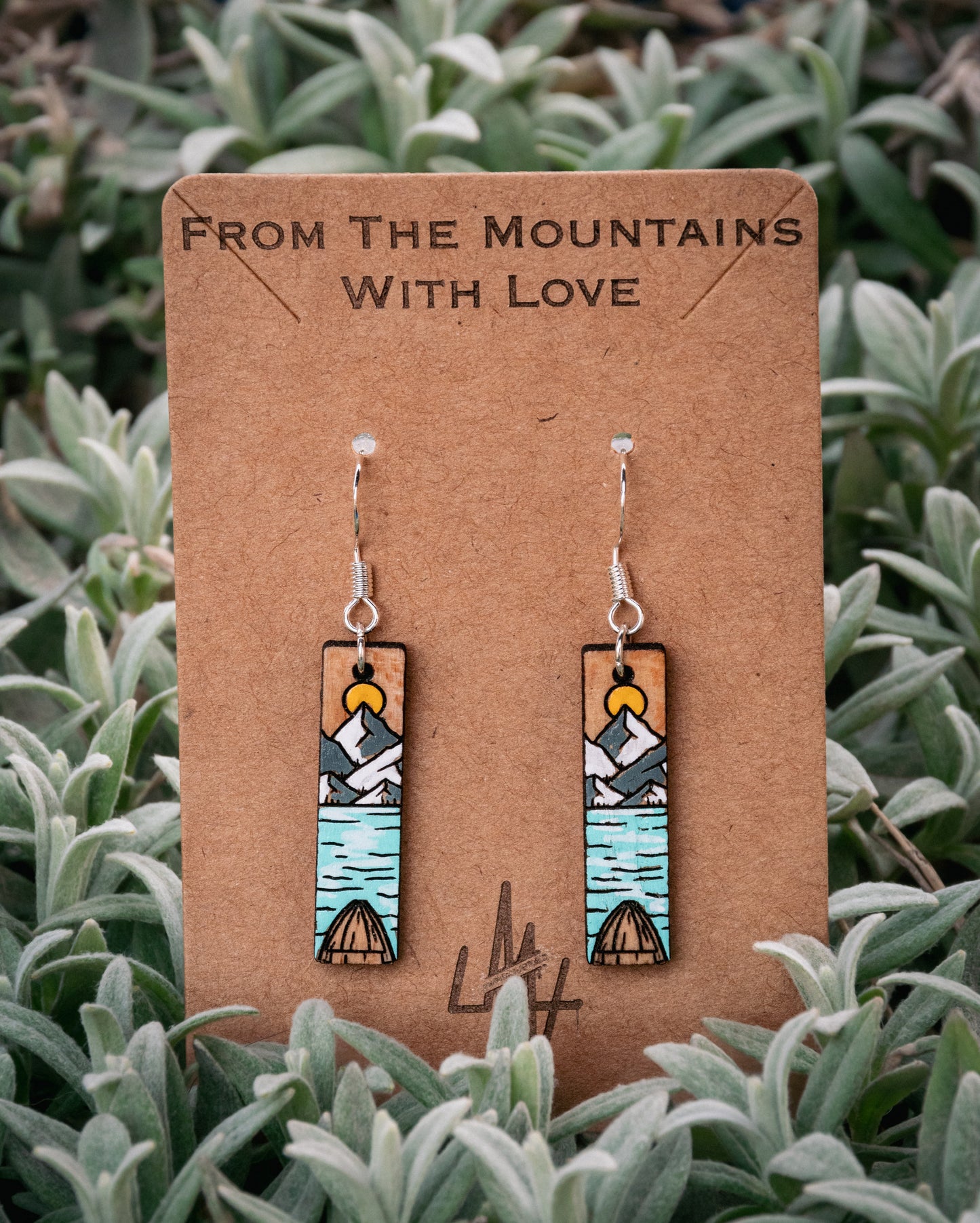 Boucles d’oreilles en bois