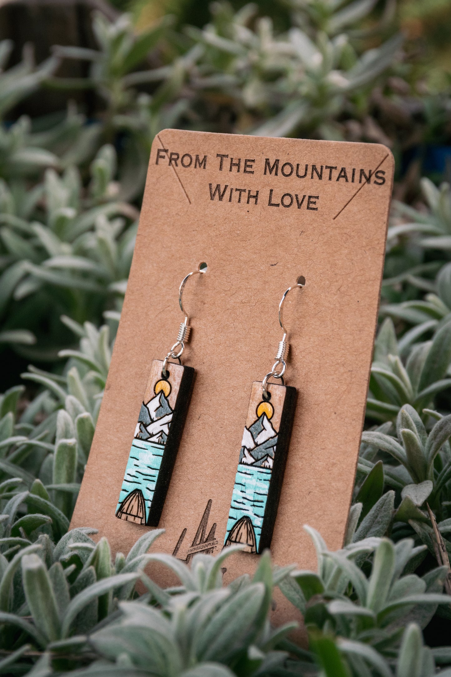 Boucles d’oreilles en bois