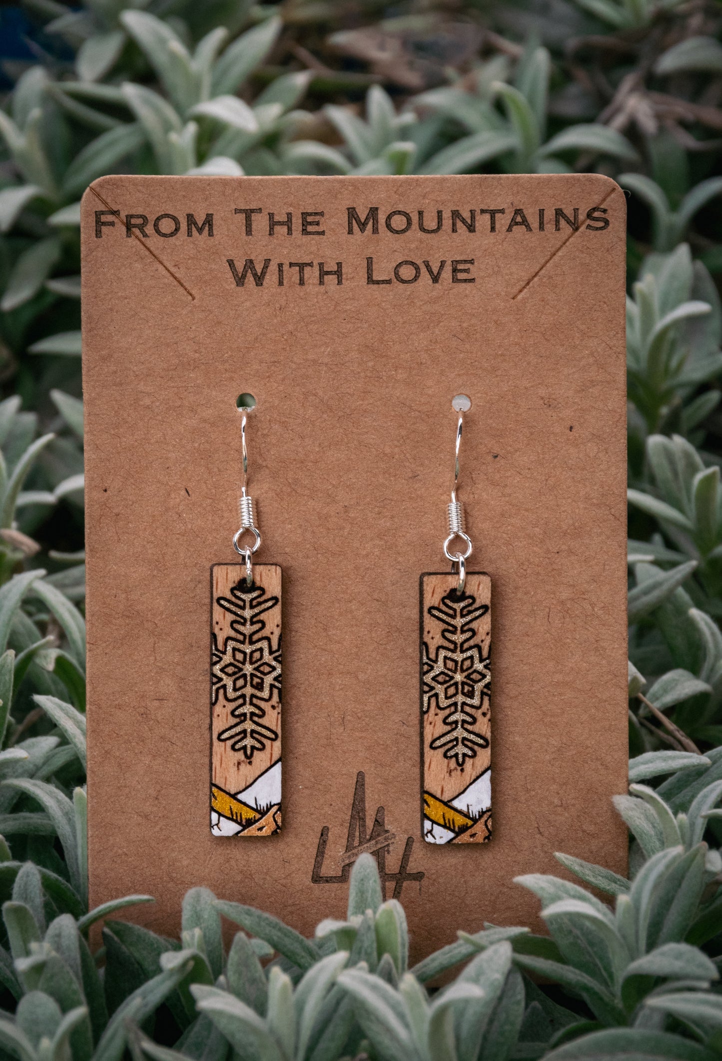 Boucles d’oreilles en bois