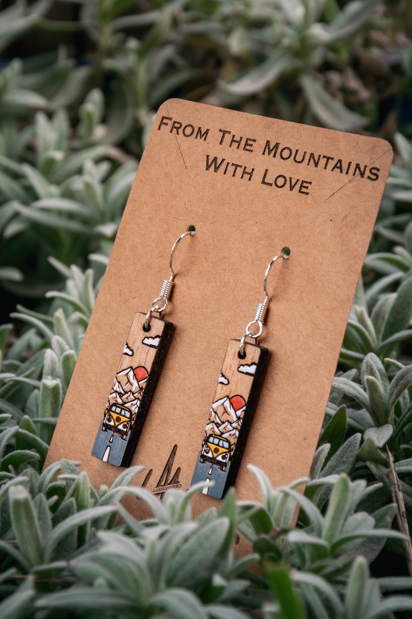 Boucles d’oreilles en bois