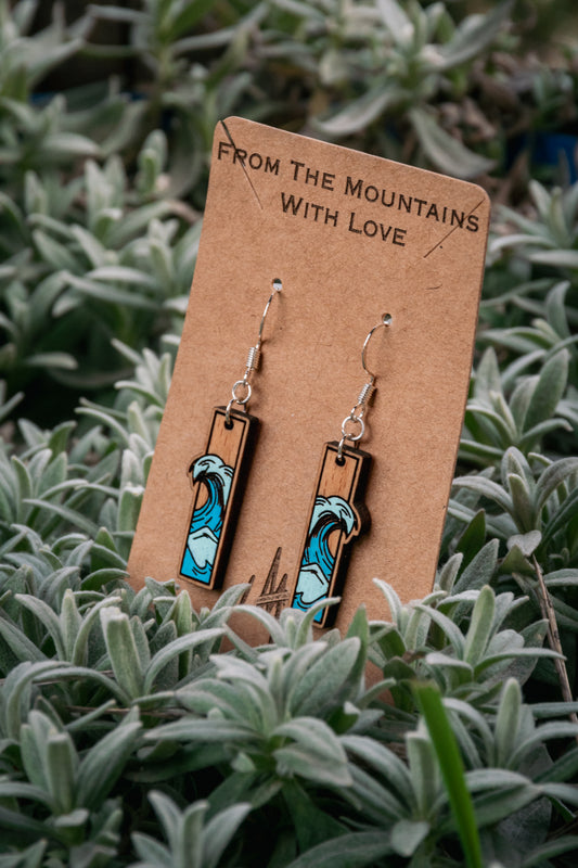 Boucles d’oreilles en bois
