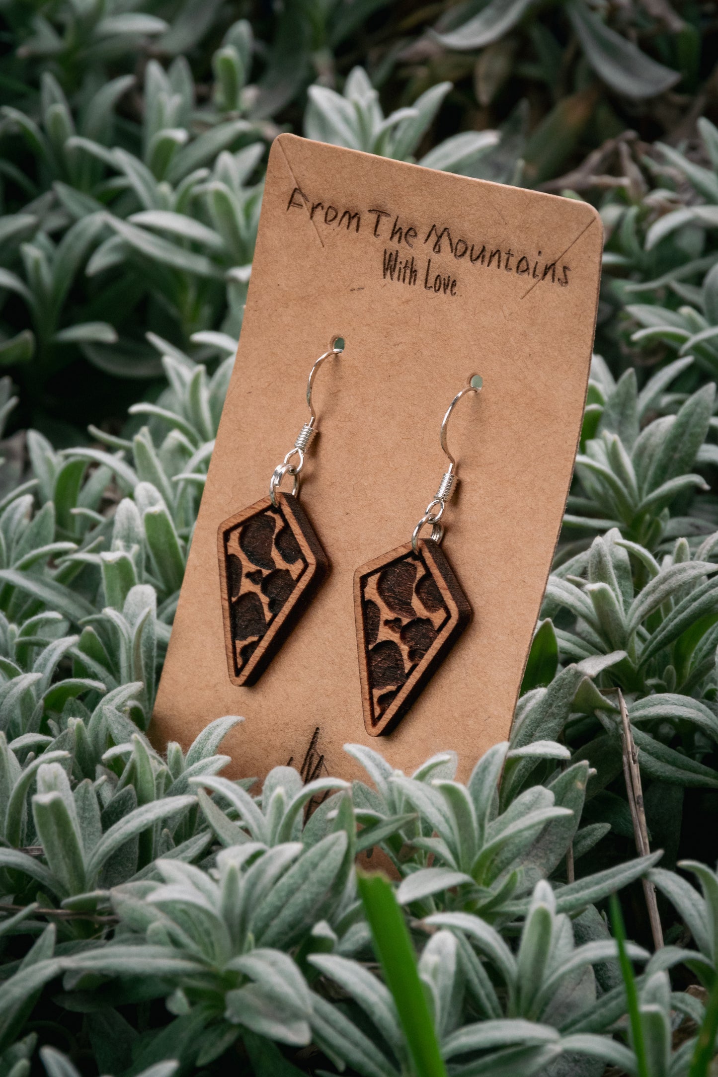 Boucles d’oreilles en bois