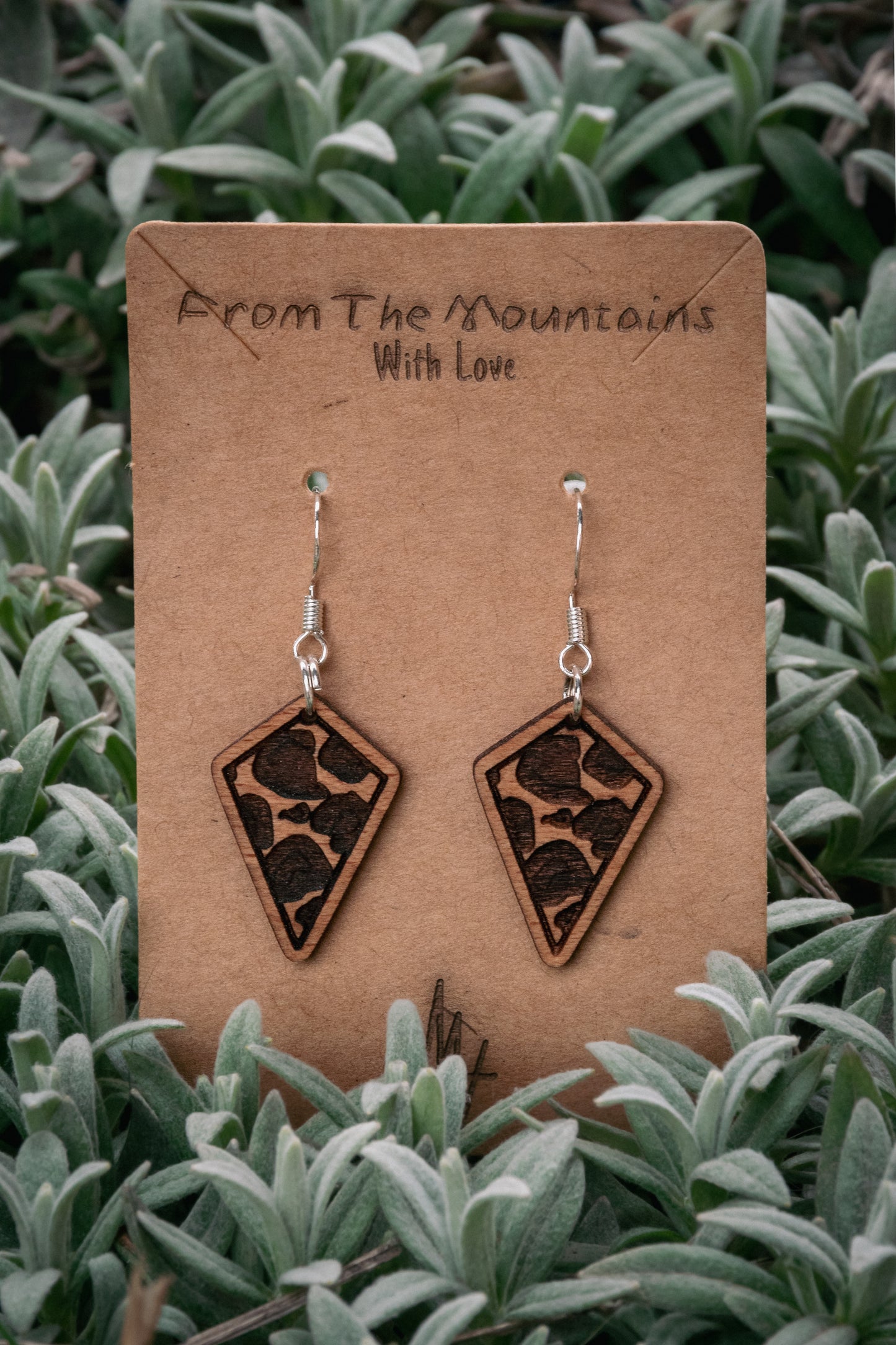 Boucles d’oreilles en bois